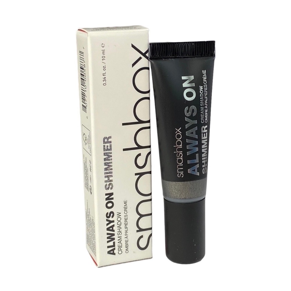Smashbox Always On Shimmer Cream Shadow Charcoal Shimmer Non-creasing 24 Hr NIB